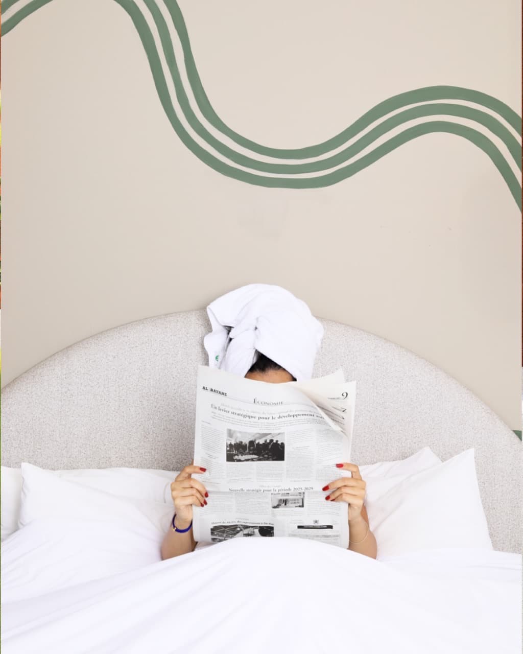 Guest enjoying the comfort of their StayHere suite