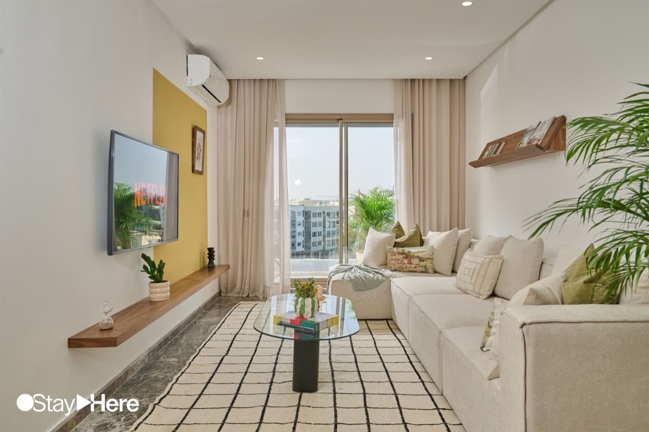 2-Bedroom Apartment — suite at StayHere Casablanca - Oasis Residential Living, Casablanca